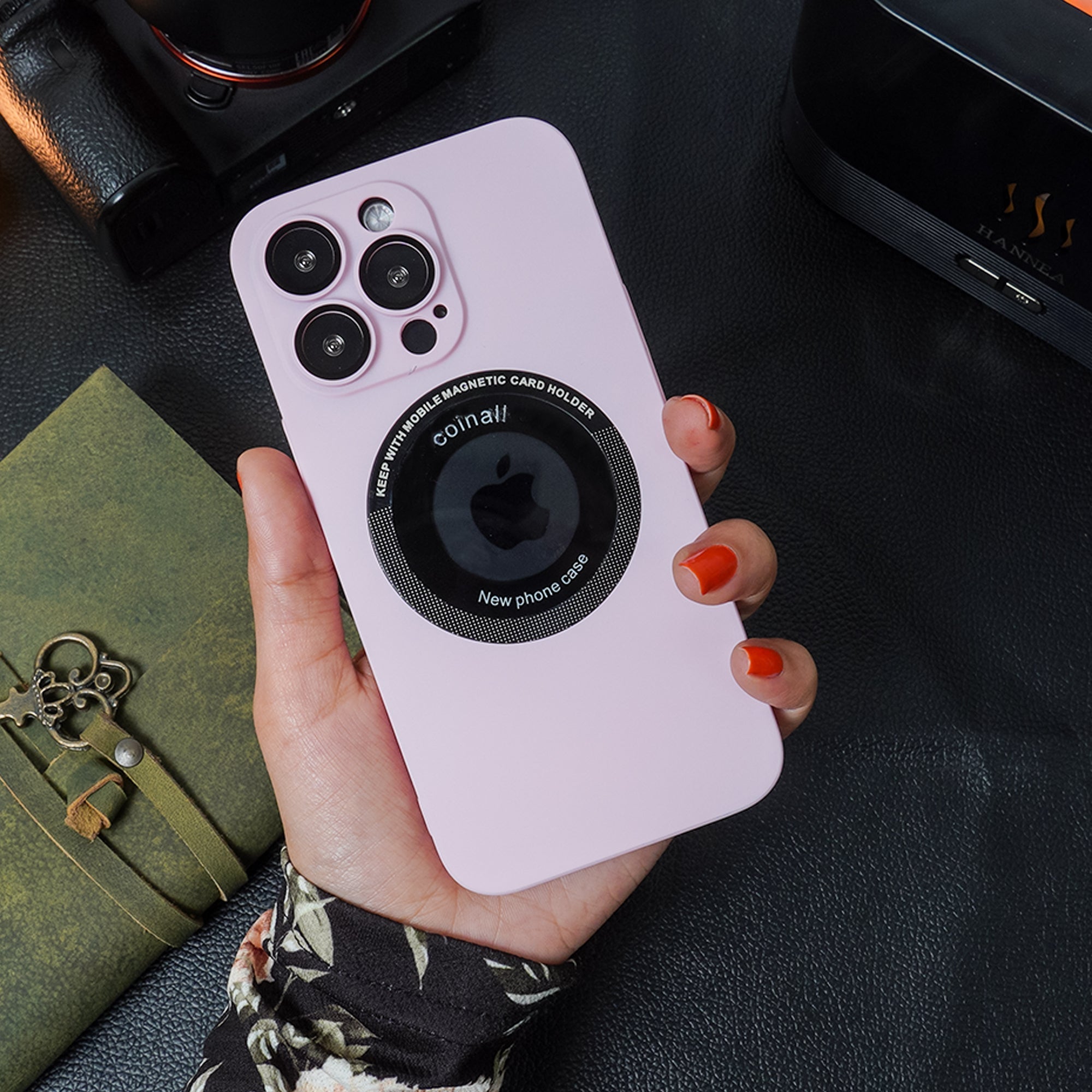 iPhone 13 Pro Frosted Magnetic Holder Case