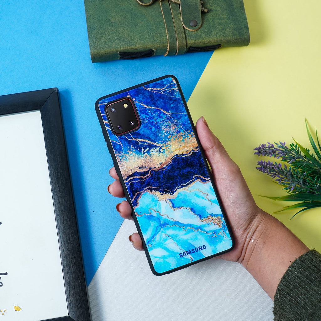 Galaxy Note 10 Lite Dark Ocean Pattern Glass