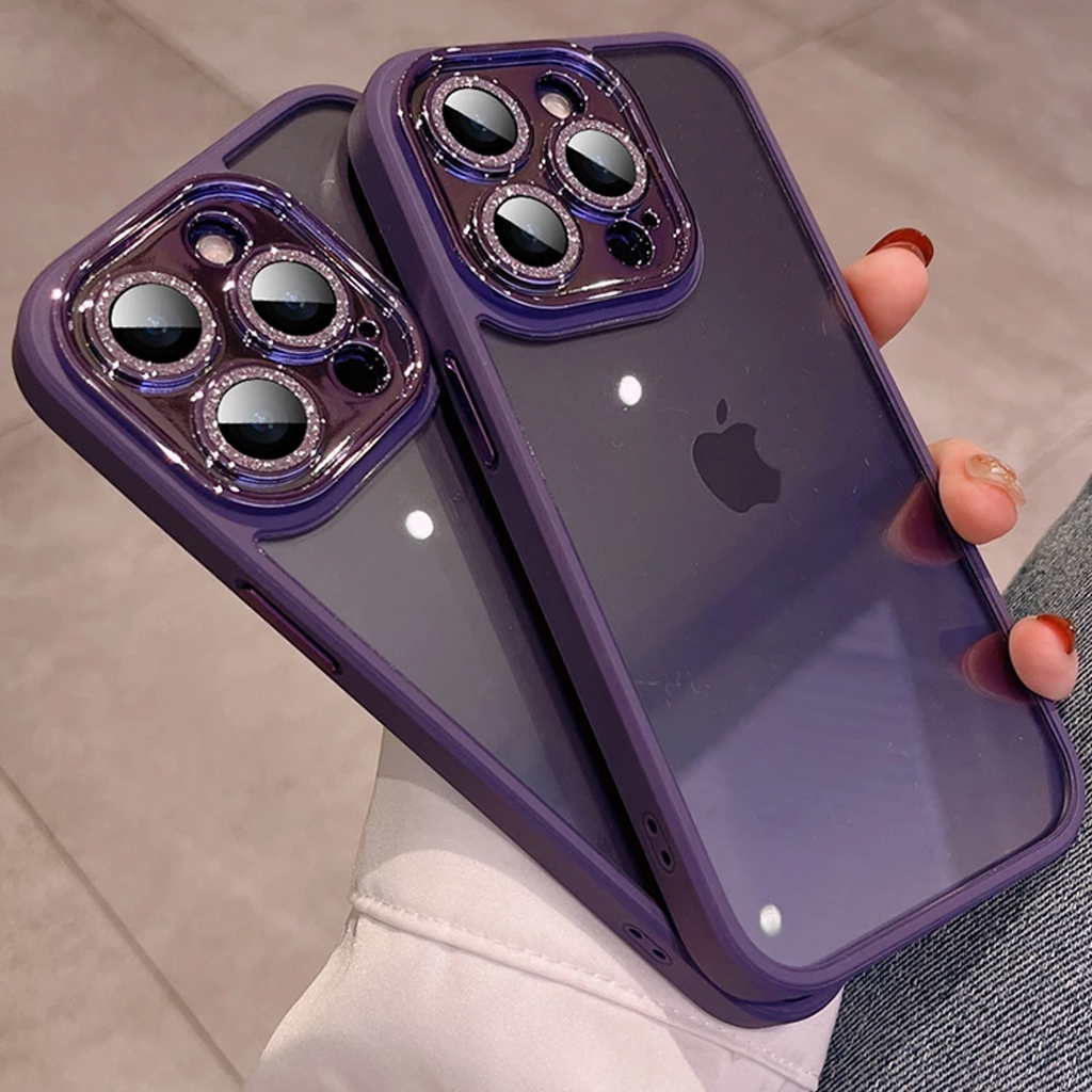 iPhone 14 Pro Diamond Camera Lens Clear Bumper Case