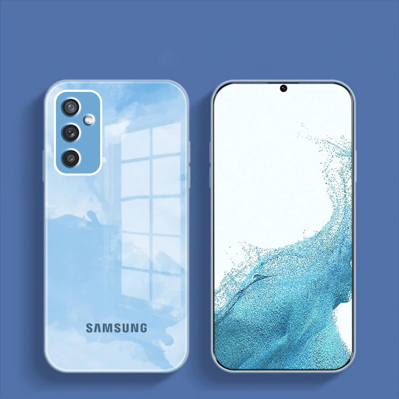 Galaxy Series For Colorful Wave Glass Phone Case