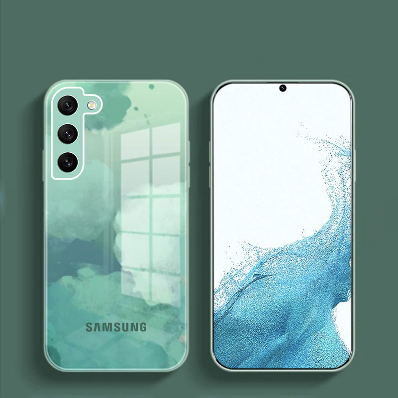Galaxy Series For Colorful Wave Glass Phone Case