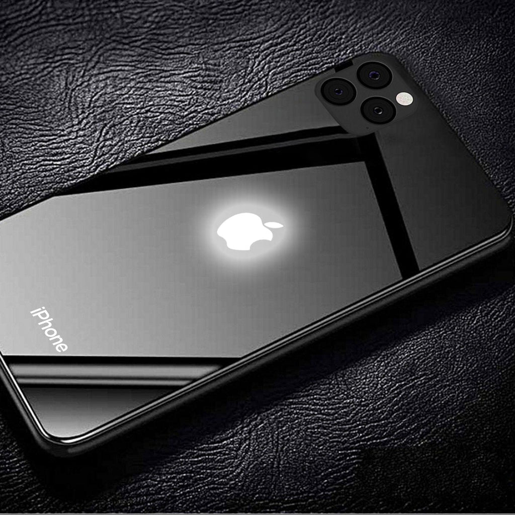 iPhone 11 Pro Max LED Logo Glass Back Case