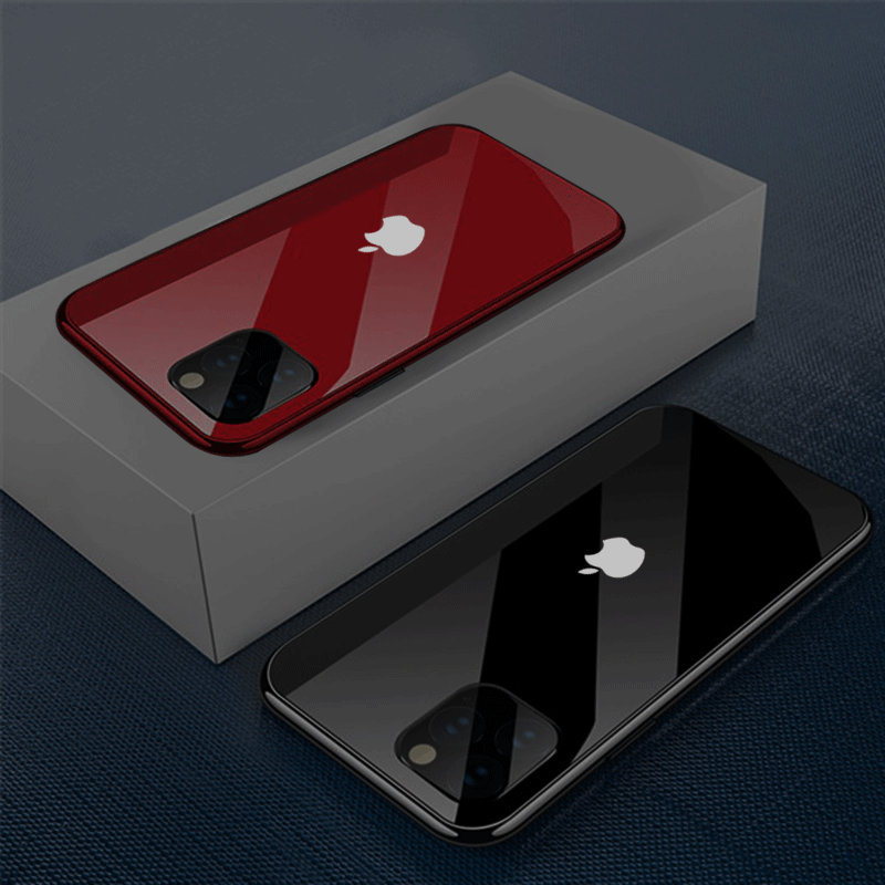 iPhone 11 Pro Max LED Logo Glass Back Case