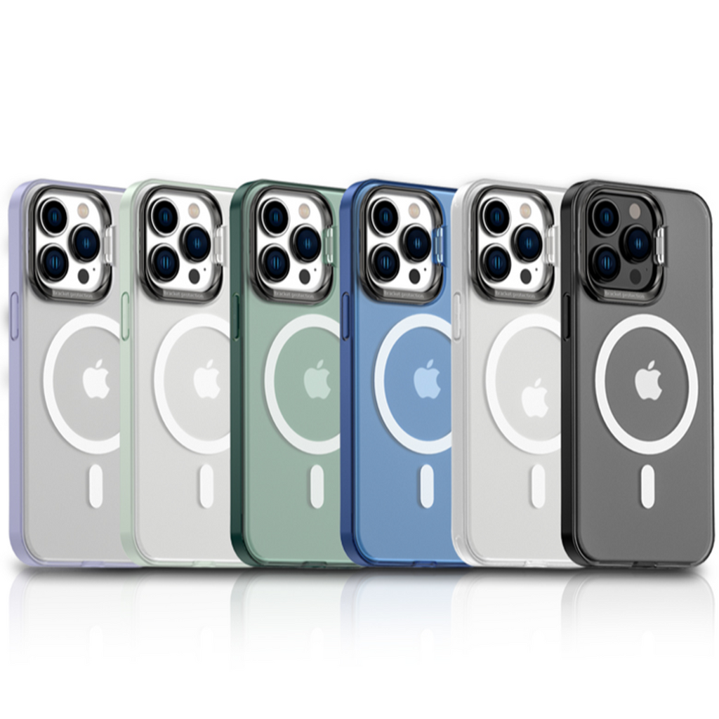 iPhone 14 Series - Frosted Matte Case With Kickstand Ring