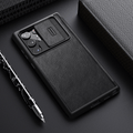 Galaxy S22 Series Camera Protection QIN Leather Flip Case