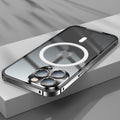 iPhone 14 Series Frosted Glass Magsafe Edition Magnetic Bumper Case